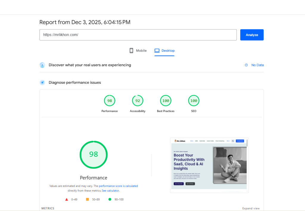 SiteGround Hosting Speed Test